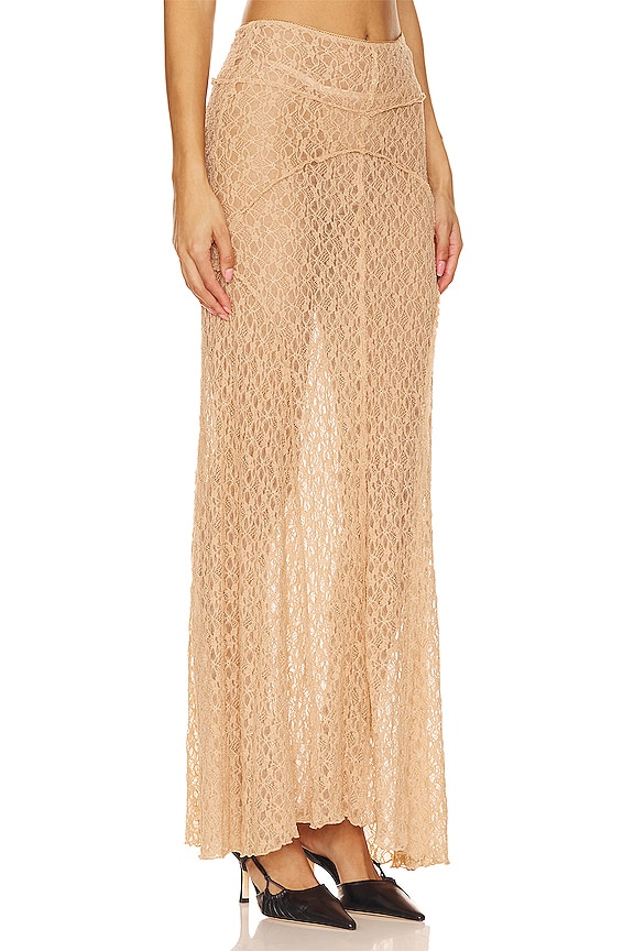 view 2 of 5 Michelle Midi Skirt in Tan