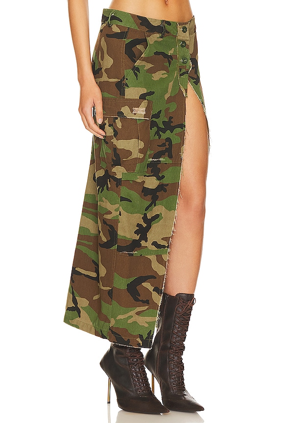 view 2 of 4 Bri Midi Skirt in Camo