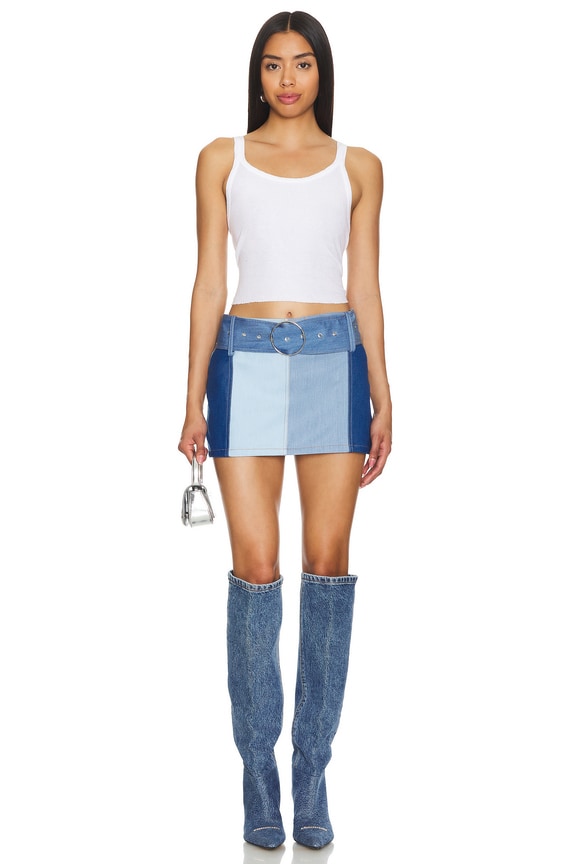 Tillia Short Skirt - Light Blue Washed main image 1