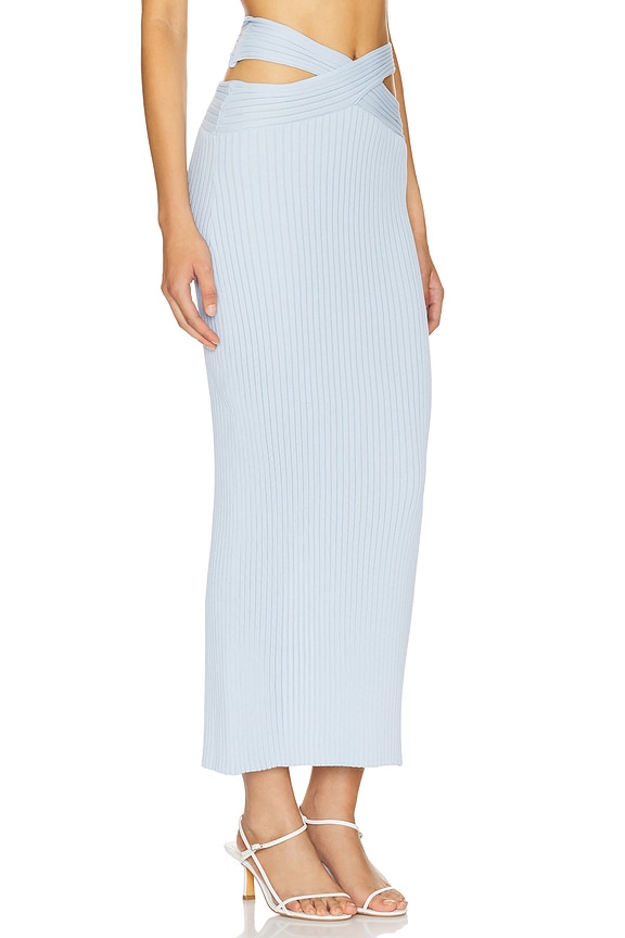 view 2 of 4 Wrenlee Maxi Skirt in Sky Blue
