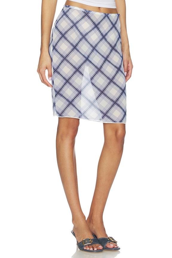 view 2 of 6 Rylan Skirt in Blue Plaid