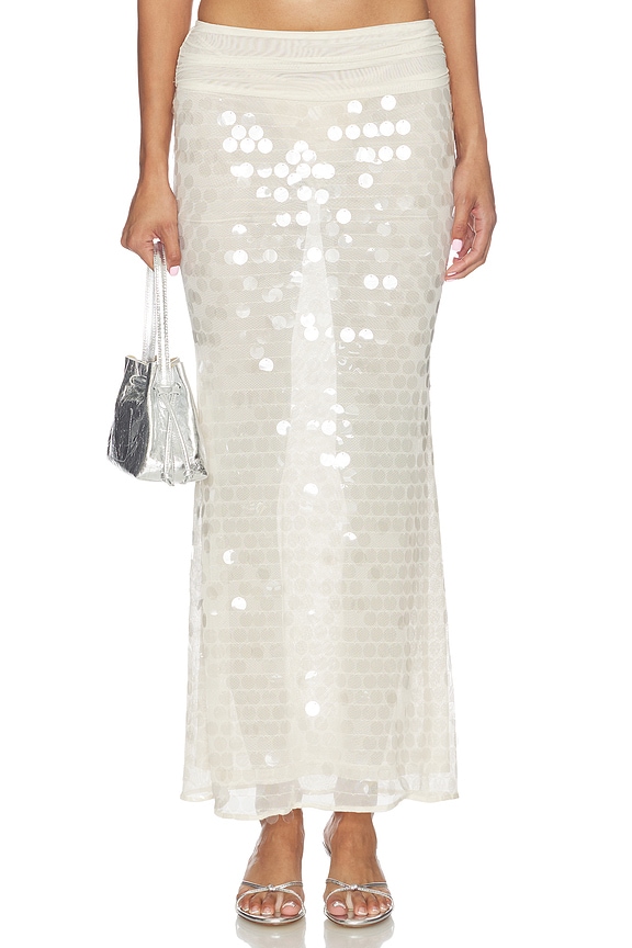 view 1 of 6 Quintessa Maxi Skirt in Cream