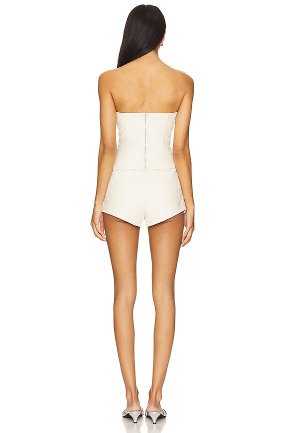Kayla Faux Leather Short Set
