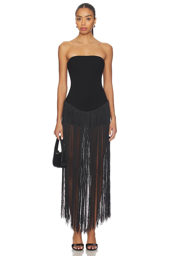 view 2 of 4 Tea Fringe Romper in Black