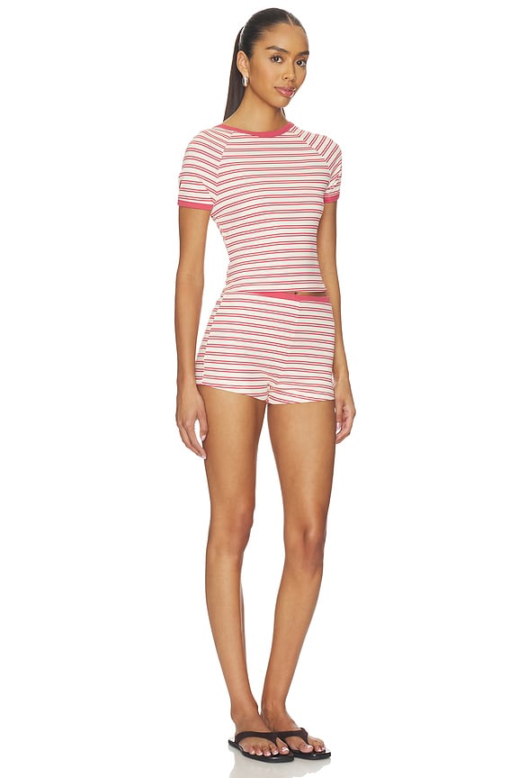 view 2 of 4 Kiki Short Set in Red Stripe