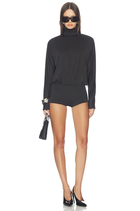 view 2 of 3 Holden Open Back Romper in Black