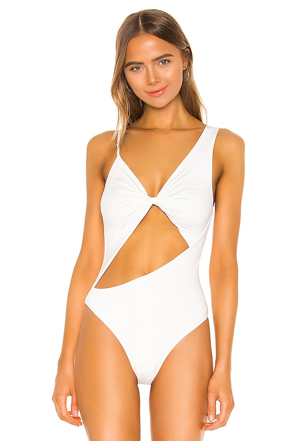 view 2 of 6 Yolanda Cut Out Bodysuit in Ivory
