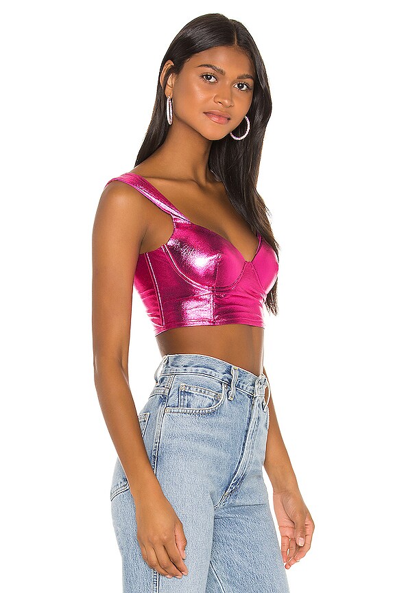トップス LOW BARE BUSTIER Sexy Flair Sleeveless Flocked Velvet Mesh Bodysuit | Windsor