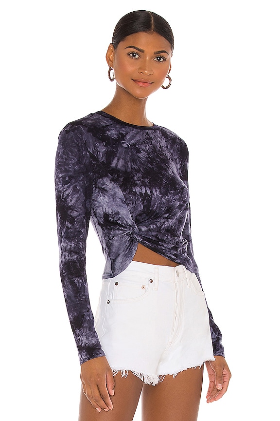 view 2 of 4 Maria Twist Front Top in Blue Multi