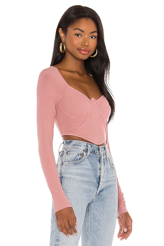 view 2 of 4 ТОПИК НА КОСТОЧКАХ FIONA in Mauve