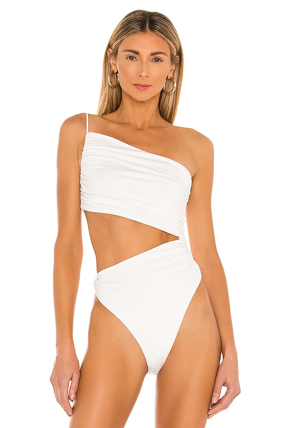 view 2 of 5 Veronica Cut Out Bodysuit in White