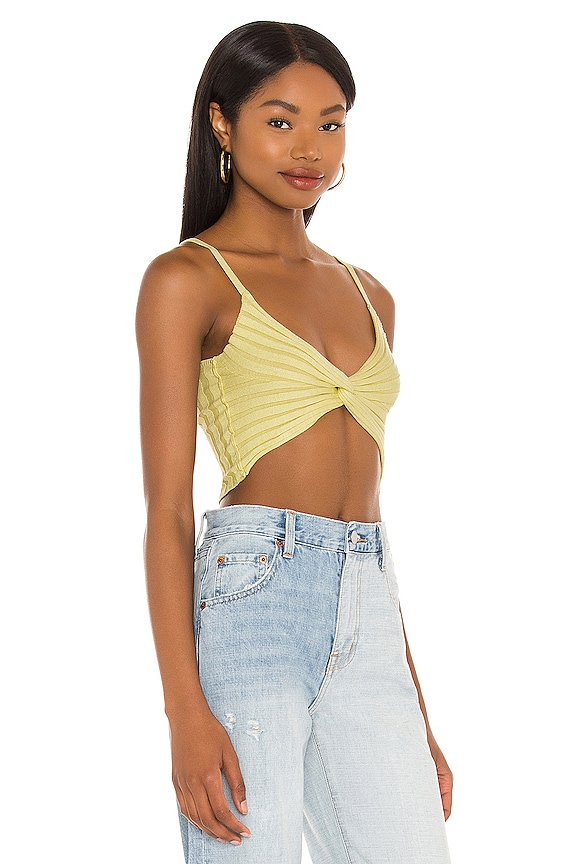 view 2 of 4 Carla Knot Top in Yellow