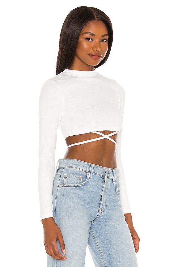 view 2 of 4 Mia Crop Tee in White