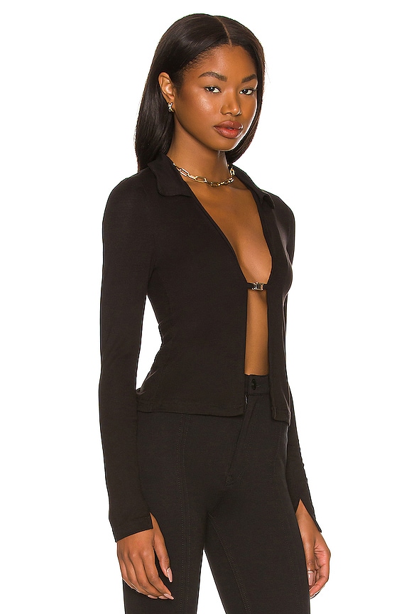 view 2 of 4 Hanna Buckle Top in Black