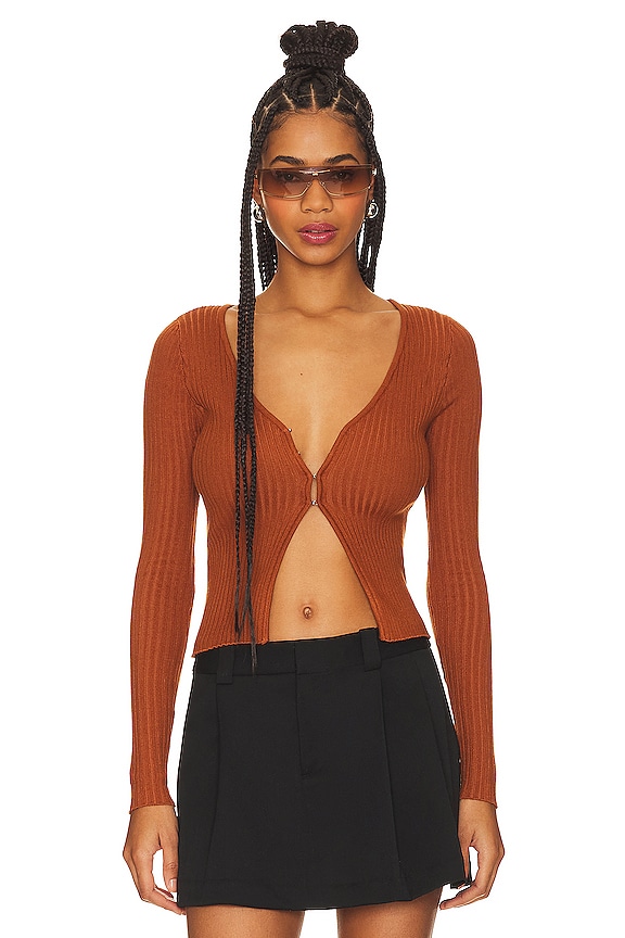 view 1 of 7 Sierra Knit Top in Brown