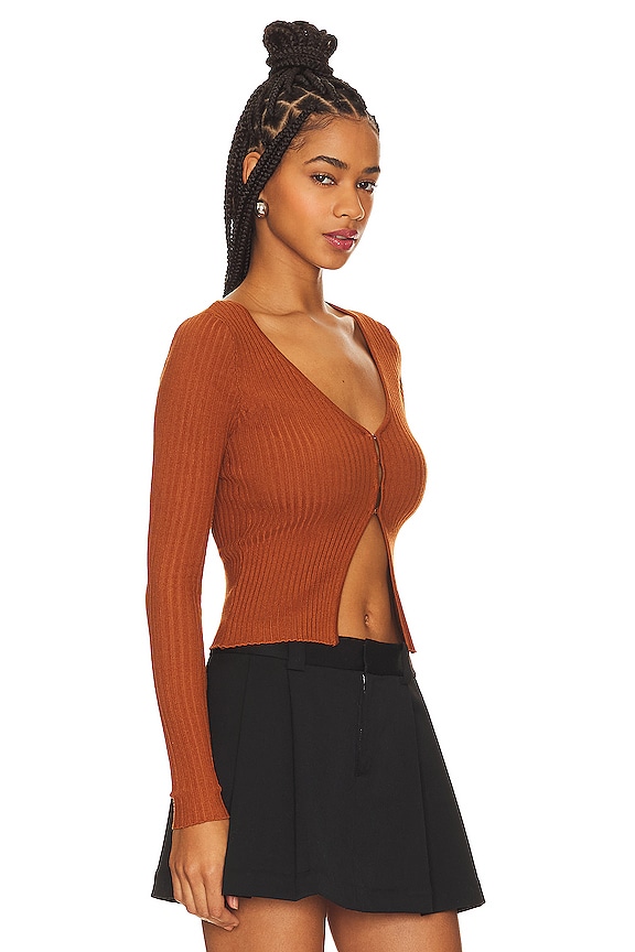 view 2 of 4 Sierra Knit Top in Brown
