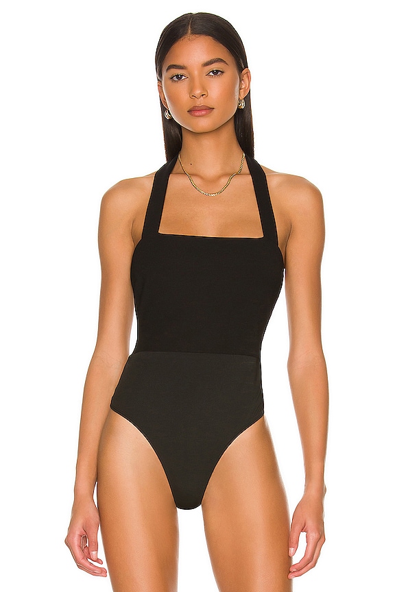 view 2 of 5 Reece Halter Bodysuit in Black