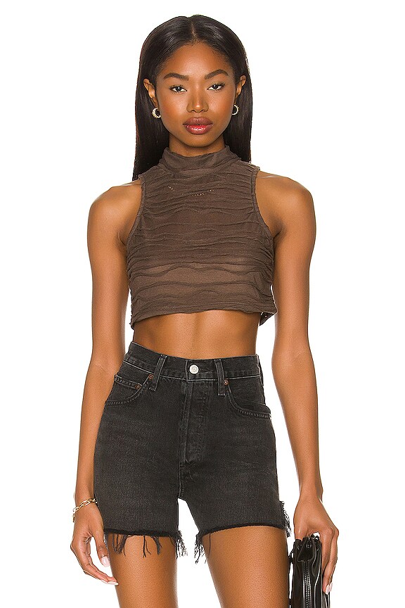 view 1 of 4 Anastasija Crop Top in Brown