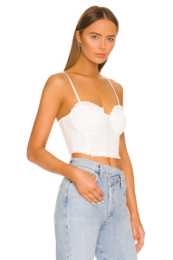 view 2 of 4 Oaklynn Bustier Corset Top in White