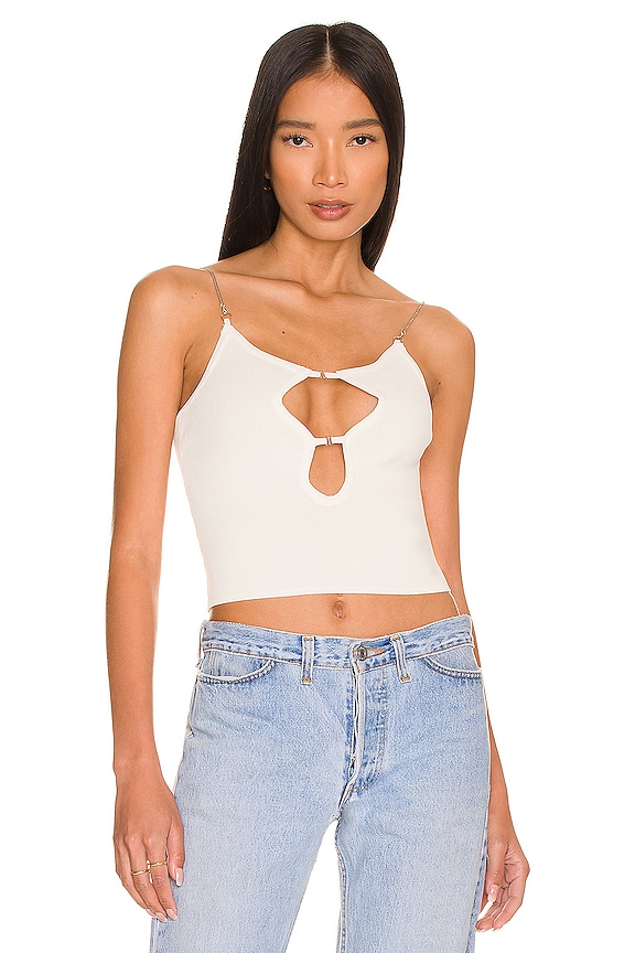 view 1 of 4 Lorelei Chain Strap Top in White