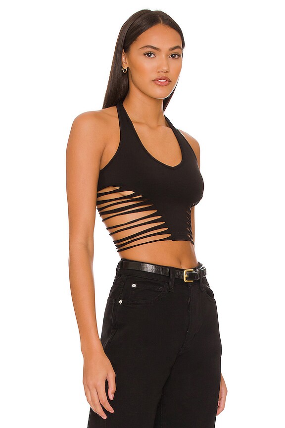 view 2 of 4 Adela Cut Out Top in Black