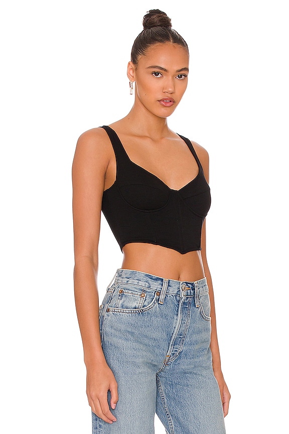 view 2 of 4 Jia Bustier Top in Black