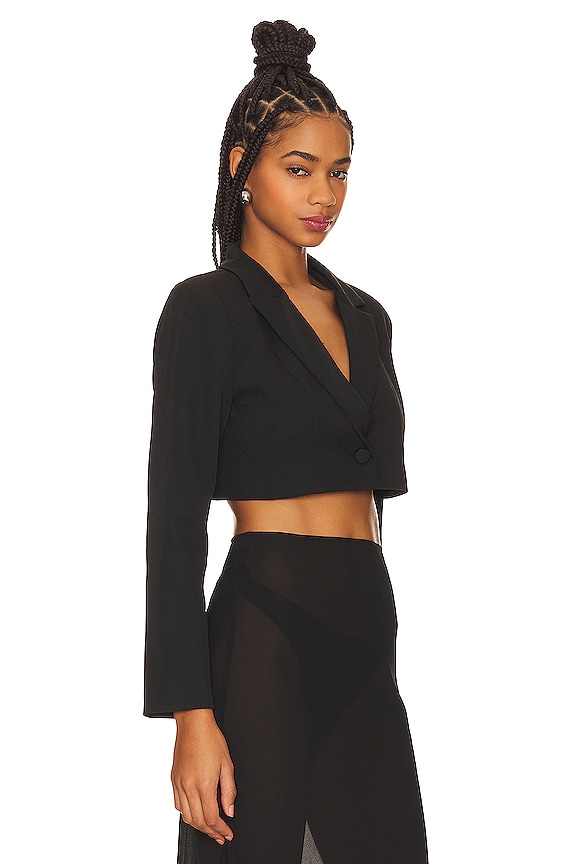 view 2 of 4 Ryan Blazer Top in Black