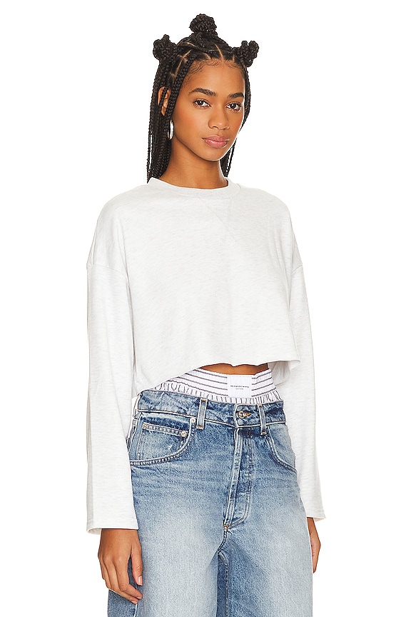 view 2 of 4 ТОП С КРУГЛЫМ ВЫРЕЗОМ SANDRA in Light Heather Grey