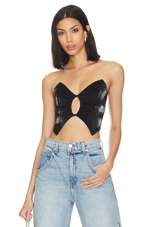 view 1 of 4 Clara Cut Out Top in Black