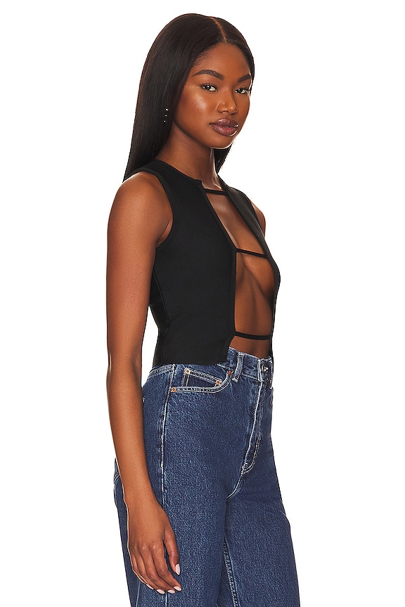 view 2 of 4 Kailee Crop Top in Black