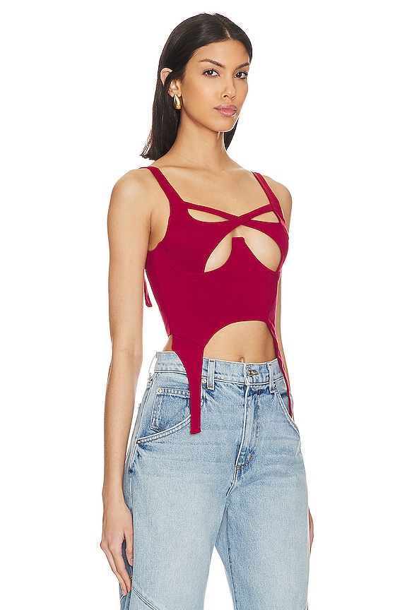 view 2 of 4 Sloan Top in Red