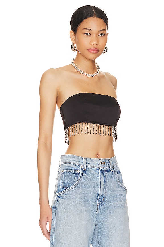 view 2 of 5 Evie Beaded Top in Black