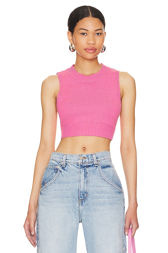 view 1 of 4 Valeria Crop Sweater in Pink