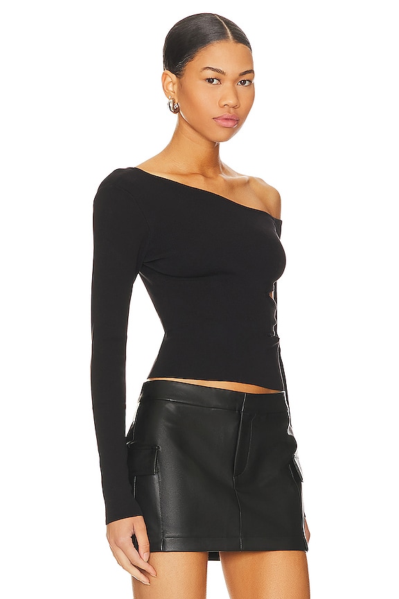 view 2 of 5 Romina Long Sleeve Top in Black