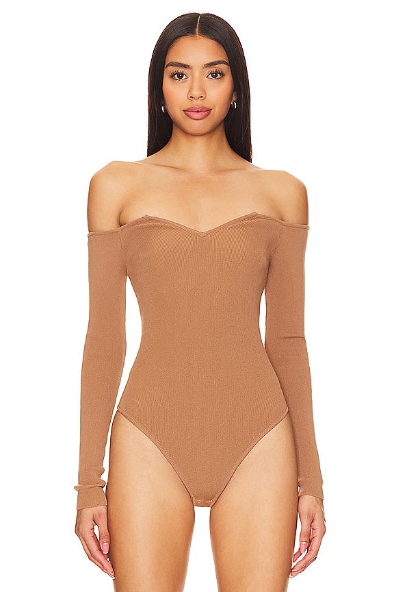 view 2 of 5 BODY ASHTON V NECK in Toasted Almond