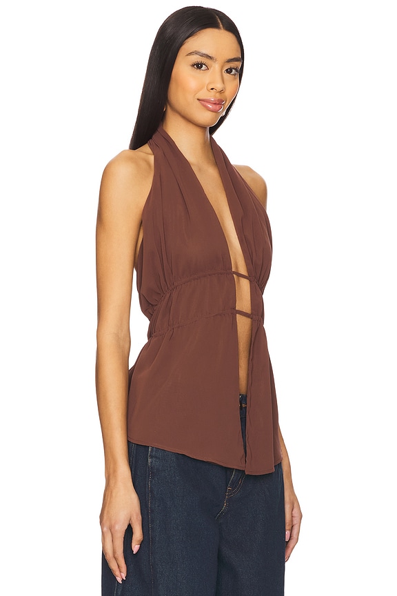 view 2 of 4 Wren Top in Brown