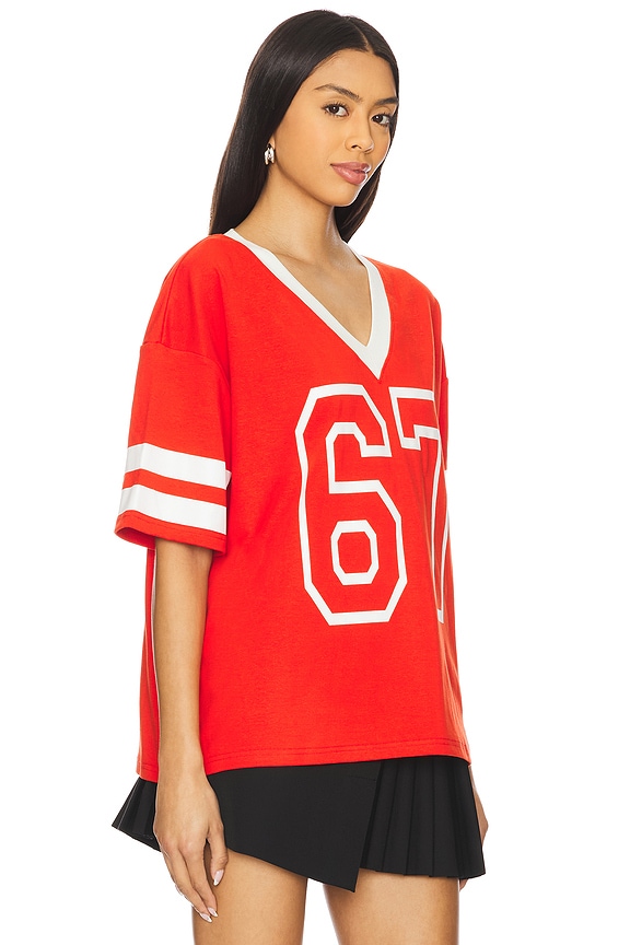 view 2 of 4 Milena Jersey Top in Red