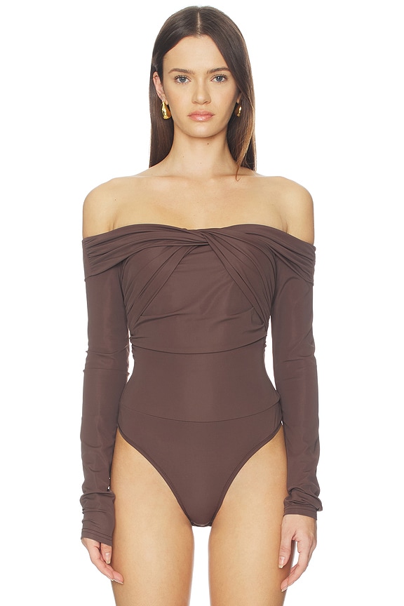 view 2 of 5 Jillian Bodysuit in Brown