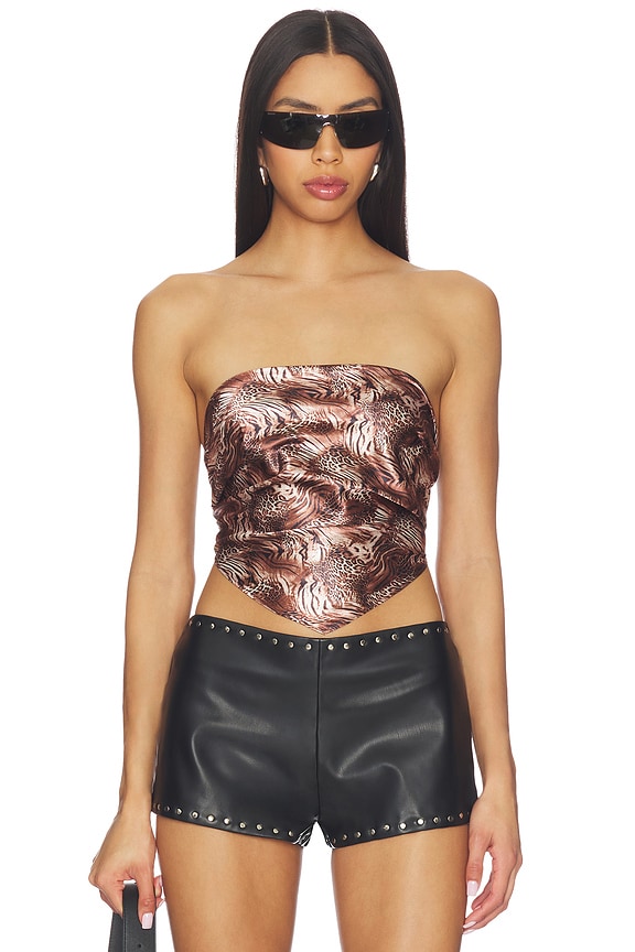 view 1 of 4 Cosima Top in Animal Multi