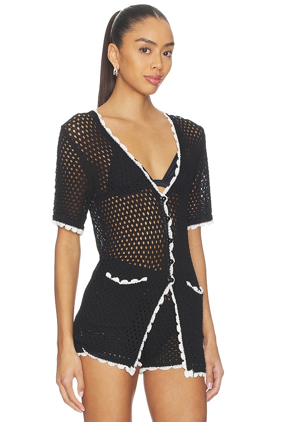 view 2 of 4 Brisa Top in Black & White