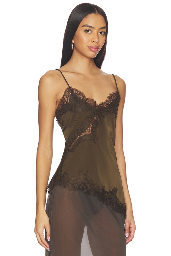 view 2 of 5 Jett Asymmetrical Top in Brown