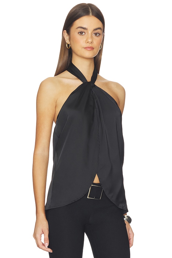view 2 of 4 Samantha Halter Top in Black