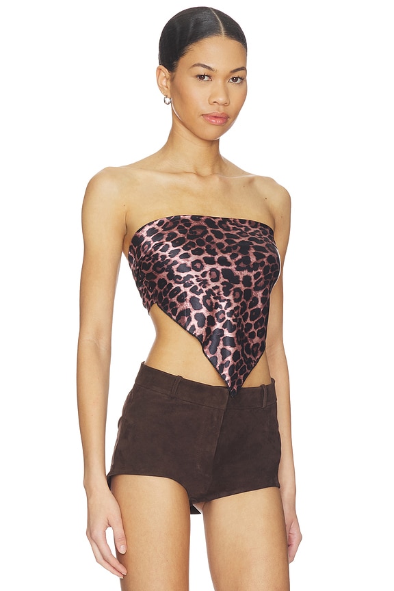 view 2 of 4 Klara Scarf Top in Leopard