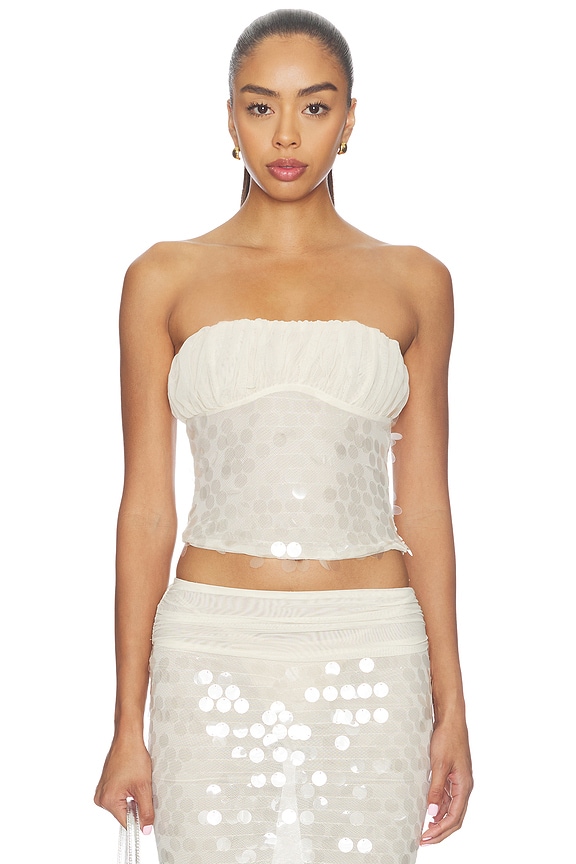 view 1 of 5 Quintessa Strapless Top in Cream