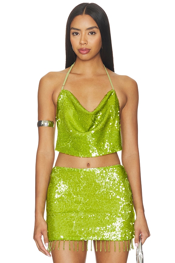 view 1 of 5 Fallon Top in Green