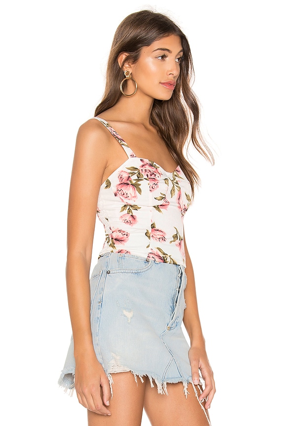 view 2 of 4 TOP CAMISOLA ROSIE in White Floral