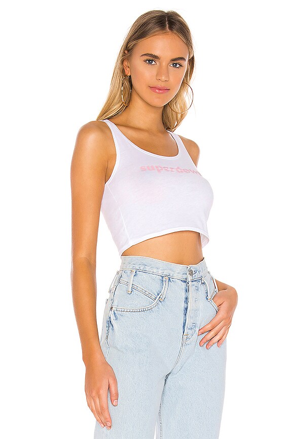 view 2 of 4 크롭 탱크 in White