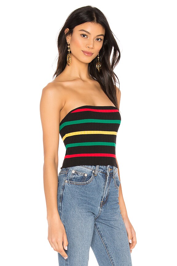 view 2 of 4 Sonya Strapless Top in Black Multi