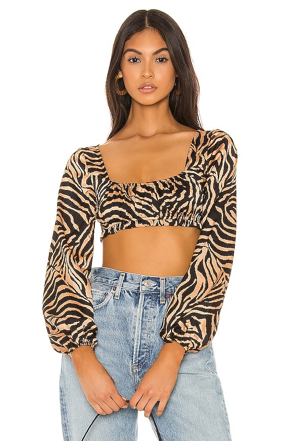 view 2 of 4 TOP CON LAZO EN ESPALDA DARIA in Animal Print