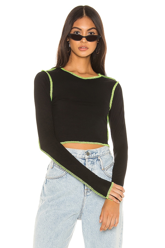 Alisha Contrast Thread Top